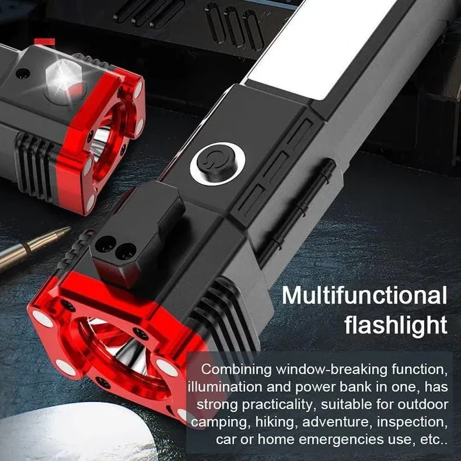 6000LM Waterproof Flashlight Built in Battery USB Charging @ Just 499