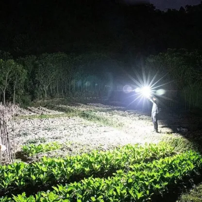 6000LM Waterproof Flashlight Built in Battery USB Charging @ Just 499