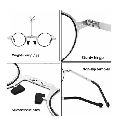 Ultra Light Material Screwless Foldable Reading Glasses @ Rs. 599/-