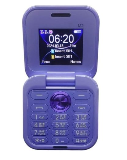 Dual Sim Foldable Flip Mobile With Camera - (M2 Mini) @ Just Rs.2499/-
