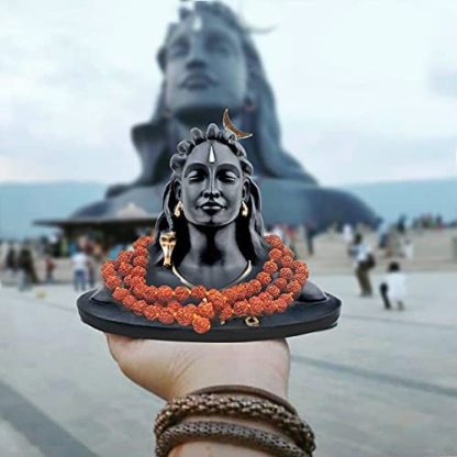 Adiyogi Shiva Statue for Car Dash Board, Pooja & Gift, Mahadev Murti, Idol, Lord Adiyogi Shankara for Home & Office Decor @ Just Rs.499/-