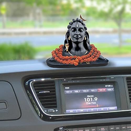 Adiyogi Shiva Statue for Car Dash Board, Pooja & Gift, Mahadev Murti, Idol, Lord Adiyogi Shankara for Home & Office Decor @ Just Rs.499/-