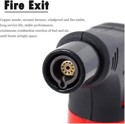 Jet Flame Gas Lighter, Windproof ABS Strong Plastic Handy Liter, Built-in Safety Lock, Multicolored Pack of 2 @ Just Rs.499/-