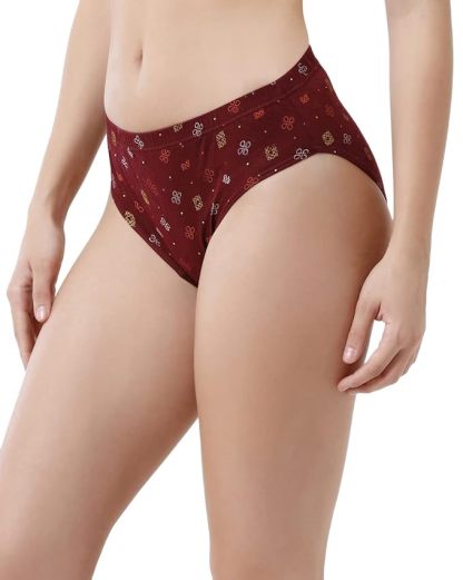 Women's Cotton Printed Bottom Style Floral Hipster Panties_ Pack Of 7 @ Juts Rs.599/-