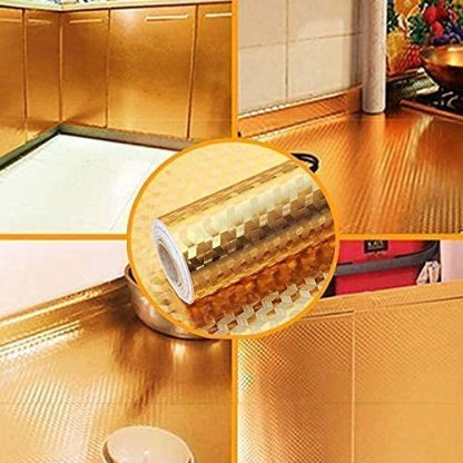 Kitchen Oilproof, Waterproof Sticker Roll _ Buy One Get One Free @ Just Rs.699/-