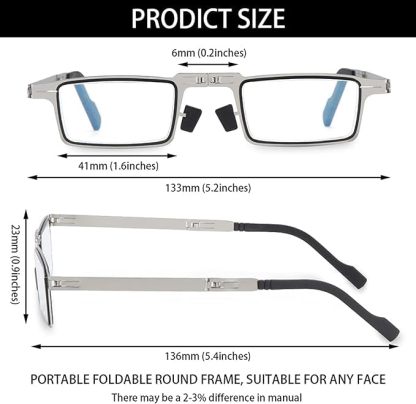 Ultra Light Material Screwless Foldable Reading Glasses @ Rs. 599/-