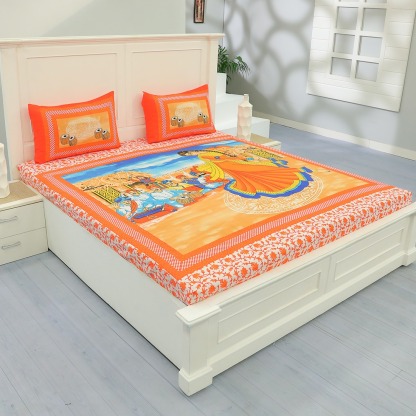 Jaipuri Print Cotton Bedsheet With 2 Pillow Covers @ Just Rs. 599/-