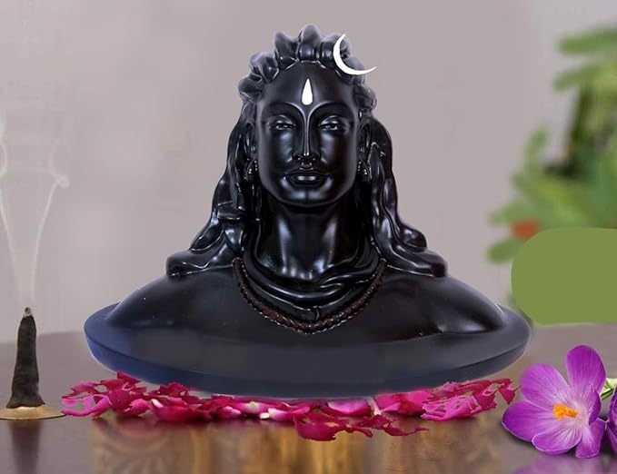 Adiyogi Shiva Statue for Car Dash Board, Pooja & Gift, Mahadev Murti, Idol, Lord Adiyogi Shankara for Home & Office Decor @ Just Rs.499/-
