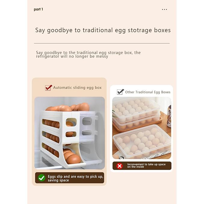 Rolling Egg Organizer for Refrigerator @ Just Rs.499/-