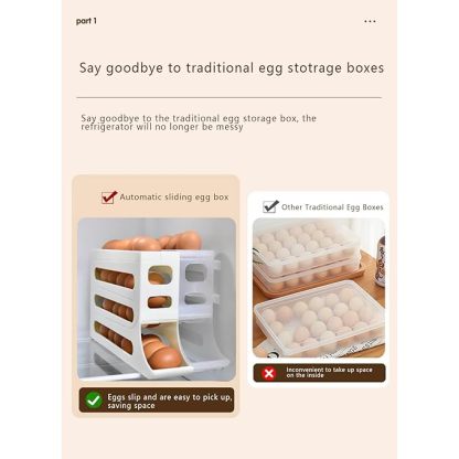 Rolling Egg Organizer for Refrigerator @ Just Rs.499/-