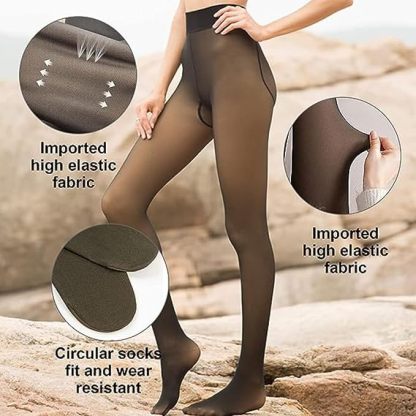 Winter Fleece Warm Thermal Leggings Tights Pants for Women and Girls