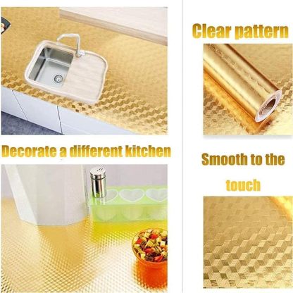 Kitchen Oilproof, Waterproof Sticker Roll _ Buy One Get One Free @ Just Rs.699/-
