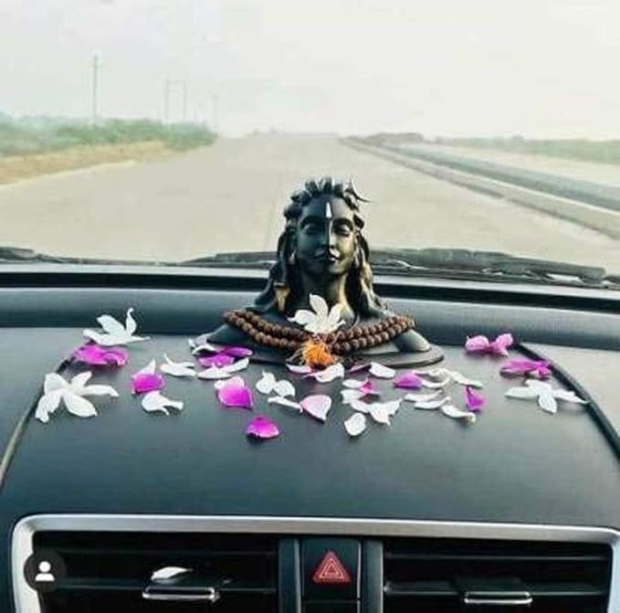 Adiyogi Shiva Statue for Car Dash Board, Pooja & Gift, Mahadev Murti, Idol, Lord Adiyogi Shankara for Home & Office Decor @ Just Rs.499/-