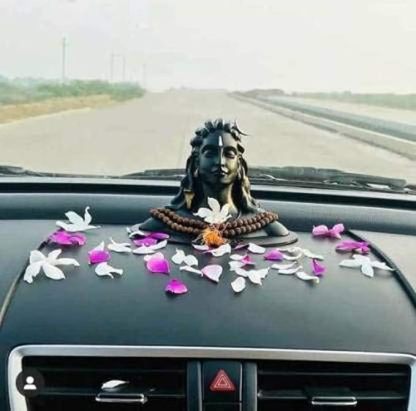 Adiyogi Shiva Statue for Car Dash Board, Pooja & Gift, Mahadev Murti, Idol, Lord Adiyogi Shankara for Home & Office Decor @ Just Rs.499/-