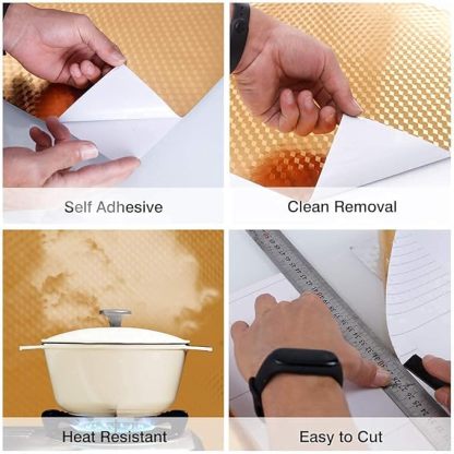 Kitchen Oilproof, Waterproof Sticker Roll _ Buy One Get One Free @ Just Rs.699/-