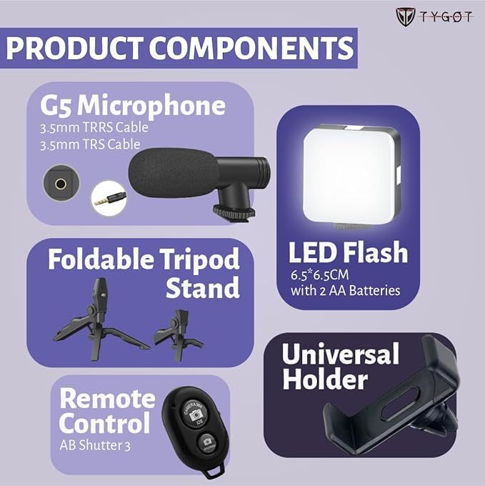 Smart Video Maker Tripods Tripod for Live Broadcasting, Video Calling, Vlogging, YouTube, Instagram @ Just Rs.599/-