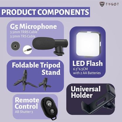 Smart Video Maker Tripods Tripod for Live Broadcasting, Video Calling, Vlogging, YouTube, Instagram @ Just Rs.599/-