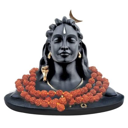 Adiyogi Shiva Statue for Car Dash Board, Pooja & Gift, Mahadev Murti, Idol, Lord Adiyogi Shankara for Home & Office Decor @ Just Rs.499/-