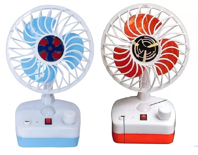 Rechargeable Portable Fan with LED Light @ Just Rs.499/-