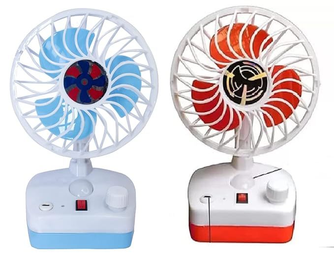 Rechargeable Portable Fan with LED Light @ Just Rs.499/-