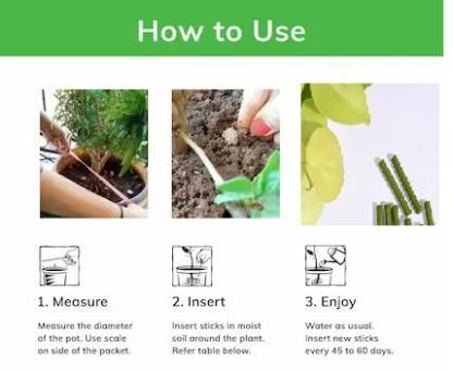 Plant Grow Fertilizer Sticks For Plants - 25 Stick Pack of 2 @ Just Rs.599/-