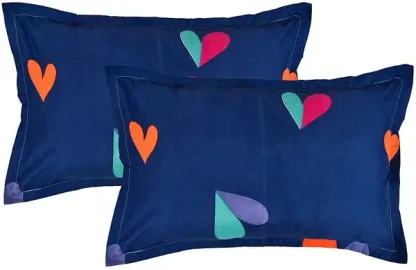 Cotton Elastic Fitted Double Bedsheets With 2 Pillow Covers (72*78* Upto 10 Inches) & 360 Degree Elasticated @ Just Rs.599/-