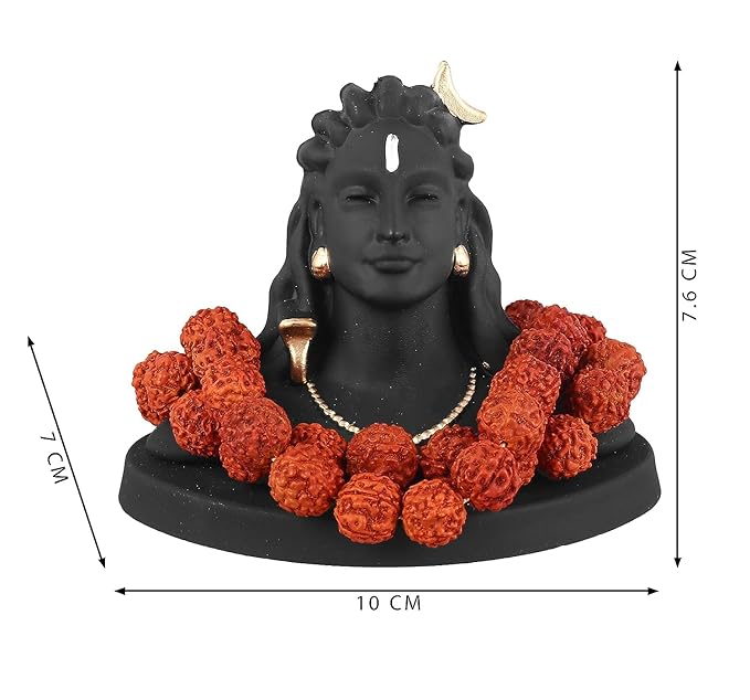 Adiyogi Shiva Statue for Car Dash Board, Pooja & Gift, Mahadev Murti, Idol, Lord Adiyogi Shankara for Home & Office Decor @ Just Rs.499/-