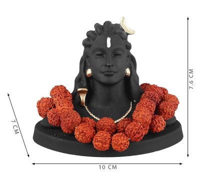 Adiyogi Shiva Statue for Car Dash Board, Pooja & Gift, Mahadev Murti, Idol, Lord Adiyogi Shankara for Home & Office Decor @ Just Rs.499/-