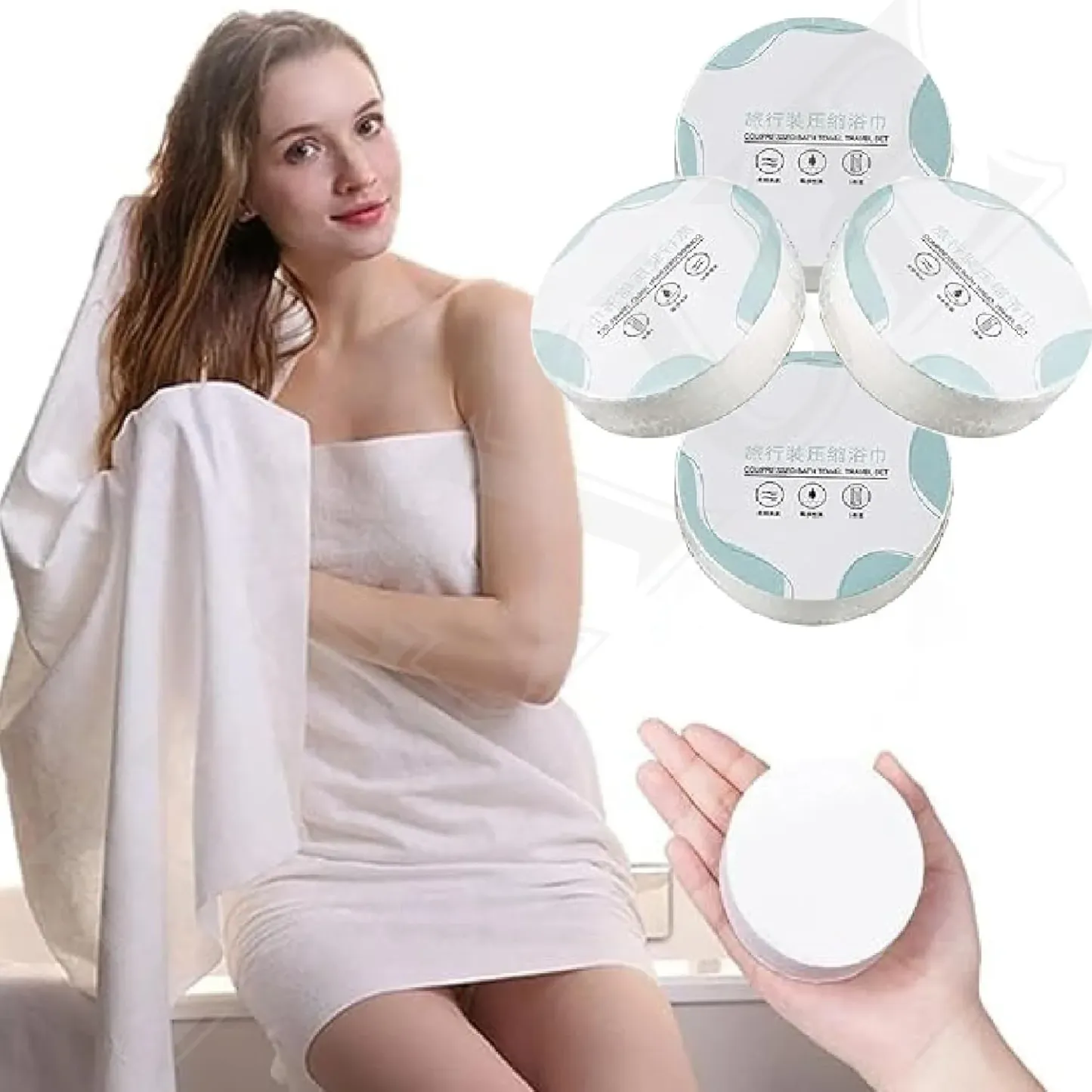 Cotton Towel Tablets Magic Compressed Towel Pack Of 2 @ Just Rs.499/-