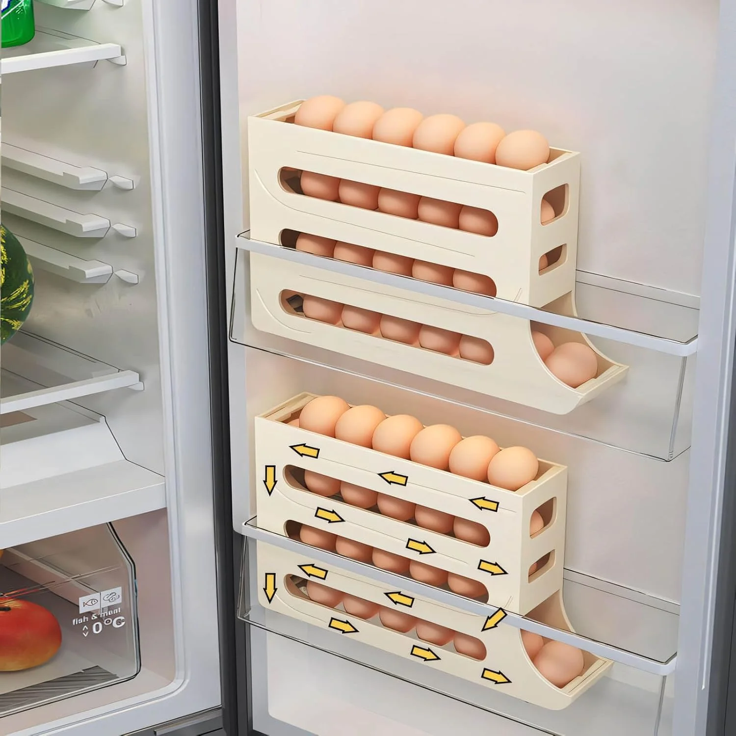 Rolling Egg Organizer for Refrigerator @ Just Rs.499/-