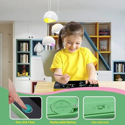 Multi-Functional LCD Drawing Tablet Pencil/Compass Box