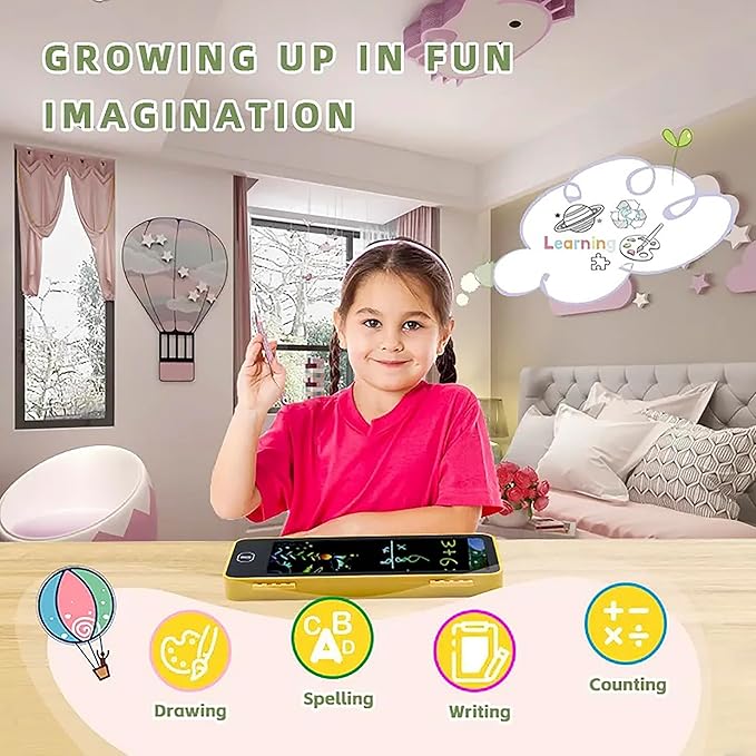 Multi-Functional LCD Drawing Tablet Pencil/Compass Box
