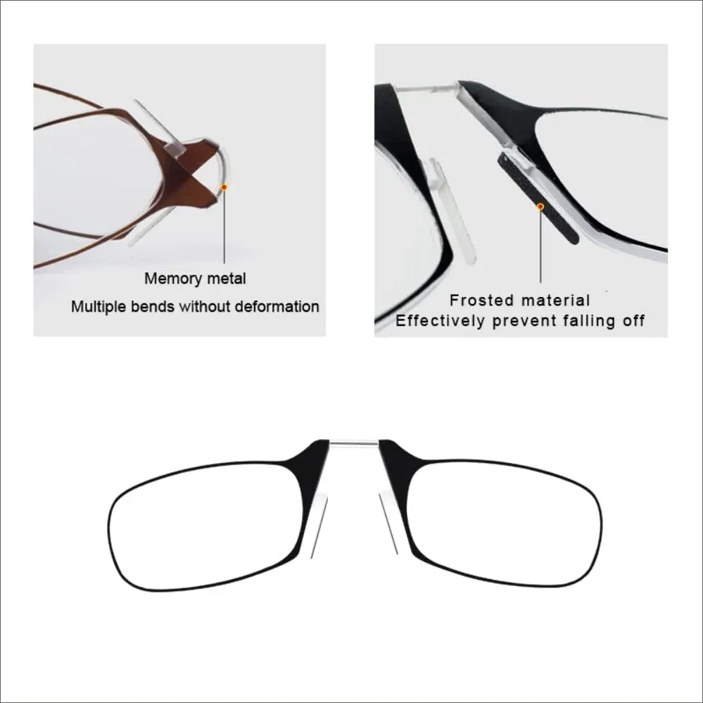 Portable Mini Nose Clip Reading Glasses🔥Hot Sale🔥 @ Just Rs.599/-