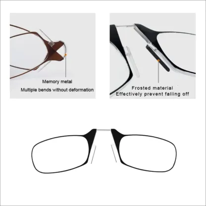 Portable Mini Nose Clip Reading Glasses🔥Hot Sale🔥 @ Just Rs.599/-