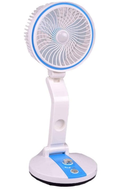 Portable Folding Fan with LED Light | USB Rechargeable @ Just Rs.1299/-