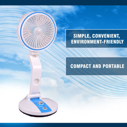 Portable Folding Fan with LED Light | USB Rechargeable @ Just Rs.1299/-