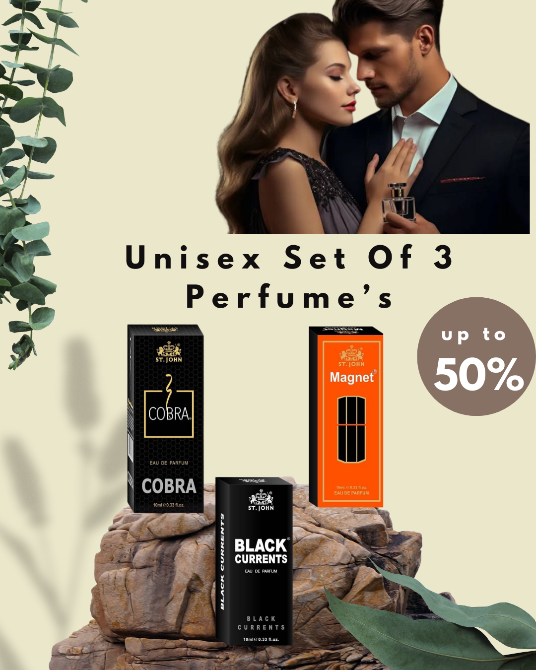 Unisex Set Of 3 Perfume's @ Just Rs.499/-