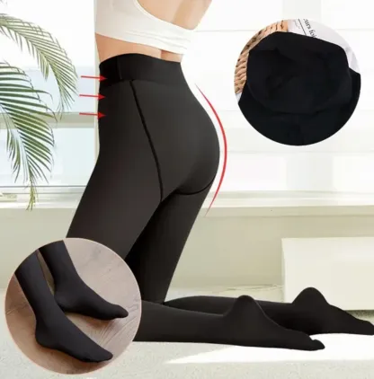 Winter Fleece Warm Thermal Leggings Tights Pants for Women and Girls