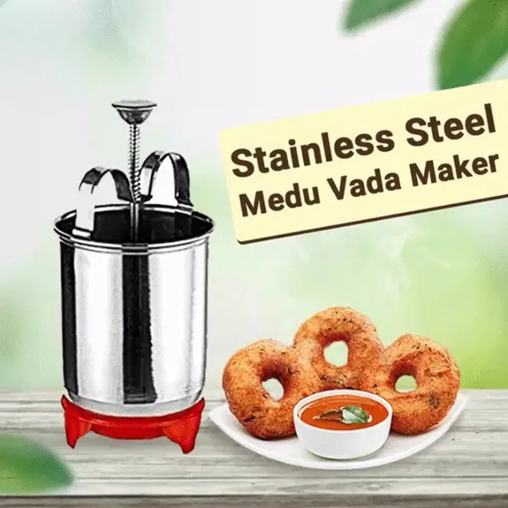 Stainless Steel Medu Vada Maker With Stand @ Just Rs.399/-