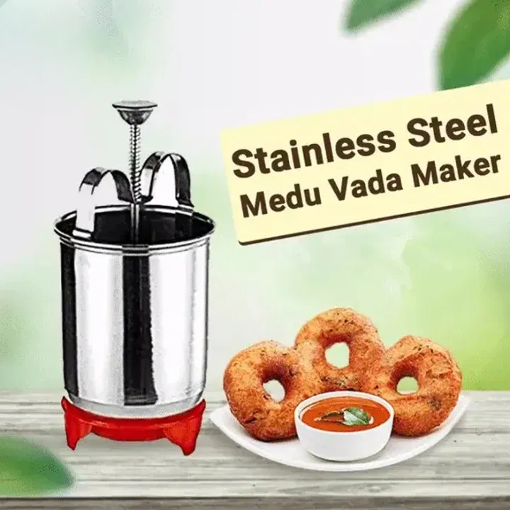 Stainless Steel Medu Vada Maker With Stand @ Just Rs.399/-
