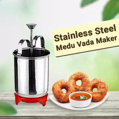 Stainless Steel Medu Vada Maker With Stand @ Just Rs.399/-