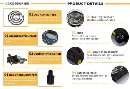 Flameless Electric Cooking Stove 