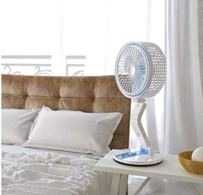 Portable Folding Fan with LED Light | USB Rechargeable @ Just Rs.1299/-