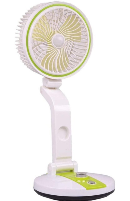 Portable Folding Fan with LED Light | USB Rechargeable @ Just Rs.1299/-
