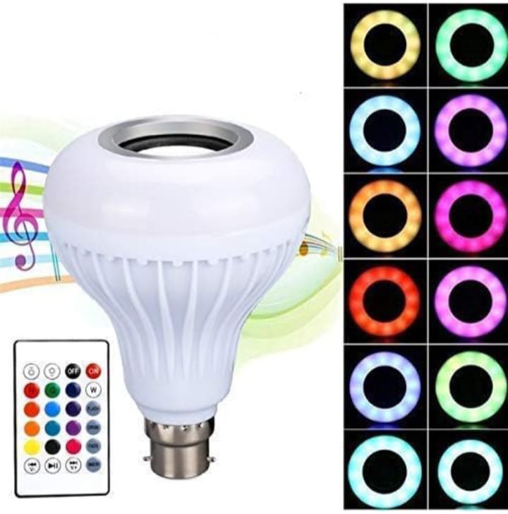 Colour Changing LED Bulb with Bluetooth Speaker with Remote + Electronic Ganesh Ji Diya @ Just Rs.699/-