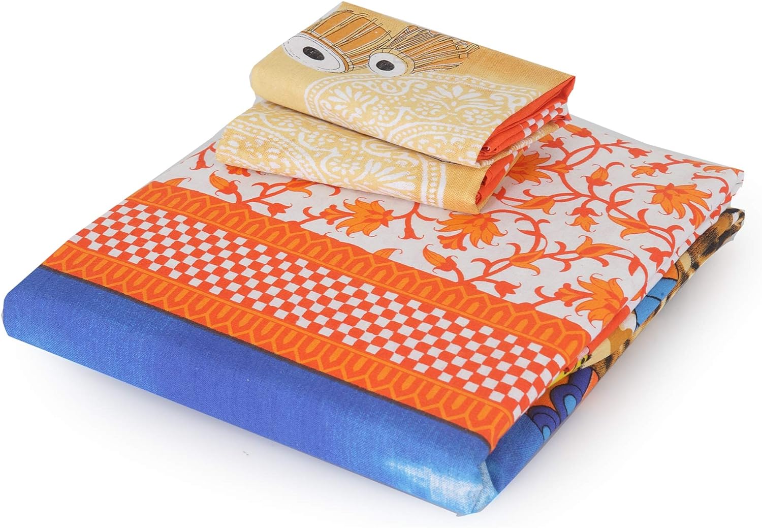 Jaipuri Print Cotton Bedsheet With 2 Pillow Covers @ Just Rs. 599/-