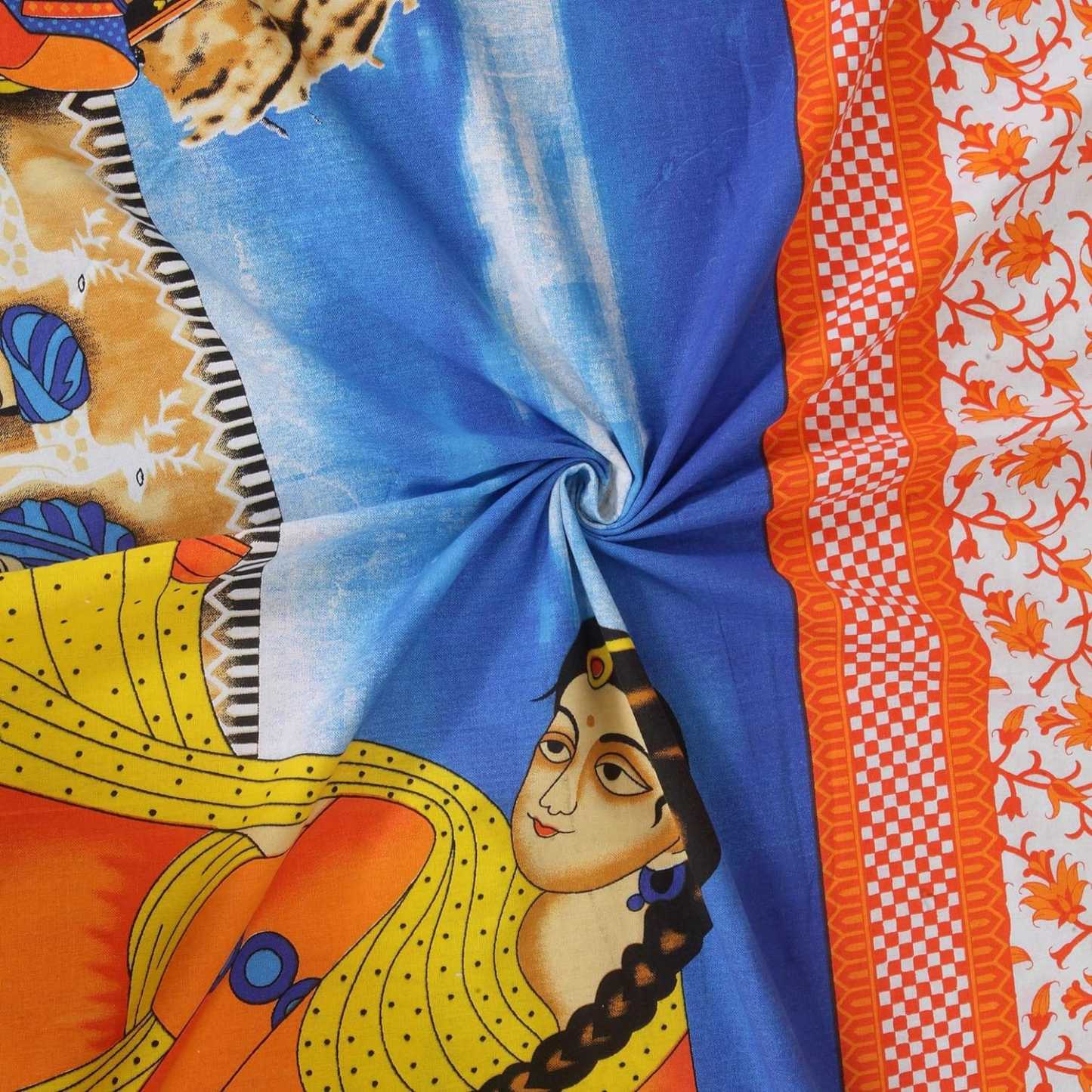 Jaipuri Print Cotton Bedsheet With 2 Pillow Covers @ Just Rs. 599/-