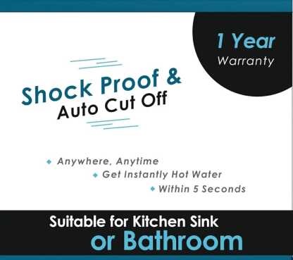 Electric Instant Portable Geyser @ Just Rs.1499/-