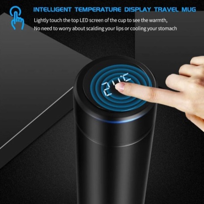 24 Hrs Hot & Cold Flask with Temperature Display With Free 2 Double Wall Cups @ Just Rs.699/-