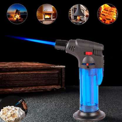 Jet Flame Gas Lighter, Windproof ABS Strong Plastic Handy Liter, Built-in Safety Lock, Multicolored Pack of 2 @ Just Rs.499/-